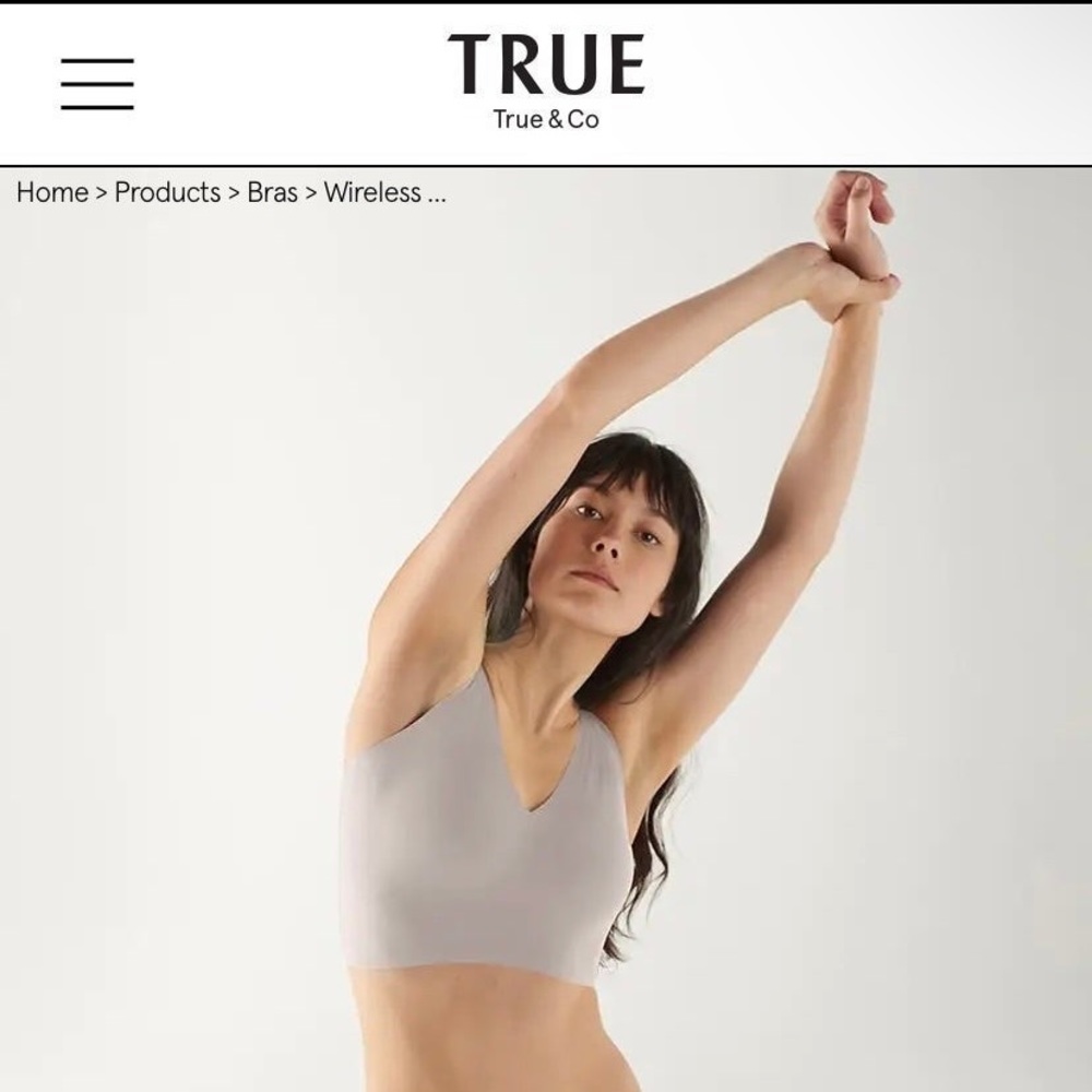 True & Co - True Body V neck bra size medium in color mink